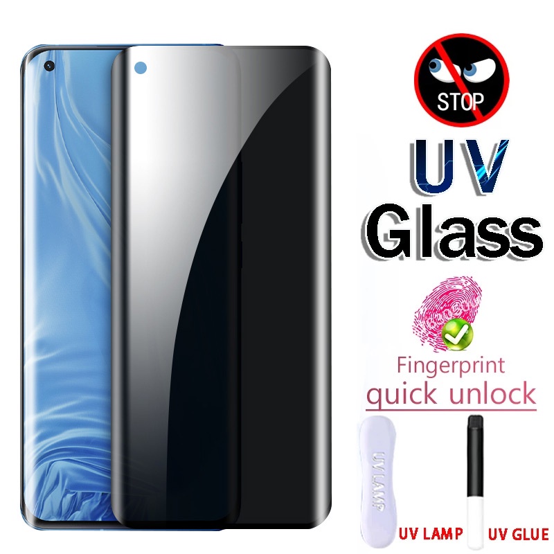 ฟิล์มกระจกนิรภัยกันรอยหน้าจอ กันแอบมอง กันแสง UV สําหรับ Xiaomi Poco X7 Mi 15 14 13 12s 12 11 Note 10 Lite 10s Ultra 4G 5G 2024 2025