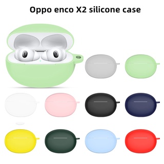 เคสซิลิโคน กันกระแทก พร้อมตะขอ สําหรับหูฟังบลูทูธไร้สาย OPPO Enco X2