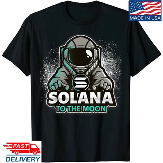 เสื้อยืด พิมพ์ลายนักบินอวกาศ Solana Safely To The Moon สําหรับผู้ชายS-5XL