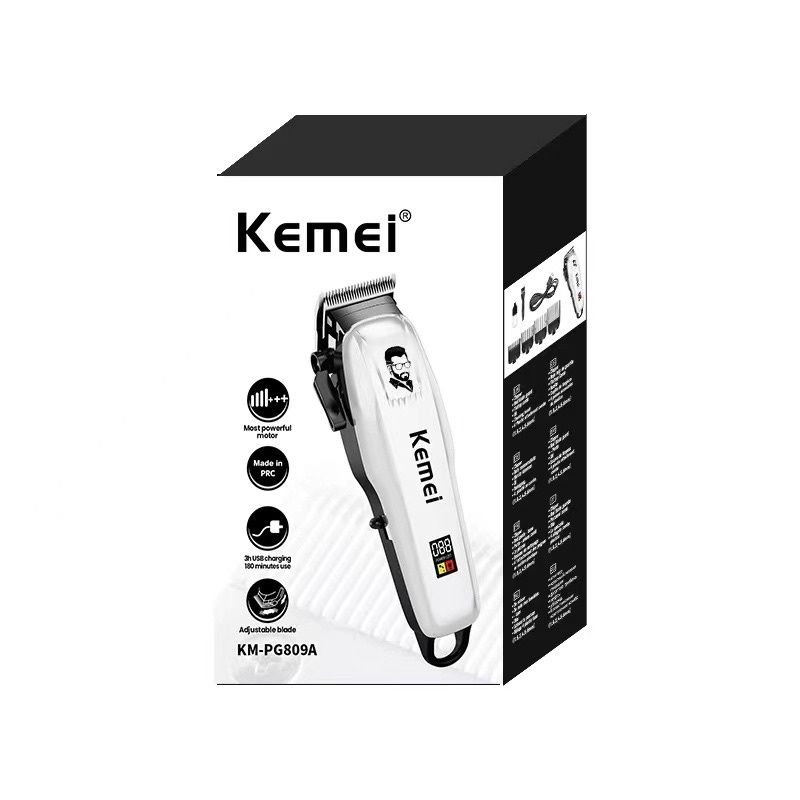 (สินค้าพร้อมส่ง)KEMEI KM-PG809A แบตเตอเลี่ยนตัดผม ปัตตาเลี่ยนตัดผม รุ่นใหม่ล่าสุด