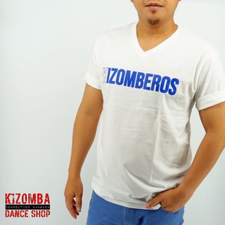 เสื้อยืดทรงตรง ใส่ได้ทั้งผู้ชายและผู้หญิง สกรีน KIZOMBEROS/ Kizomba unisex T-Shirt