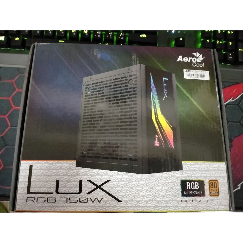 PSU LUX 750w 80+ broneมีRGB มือสอง