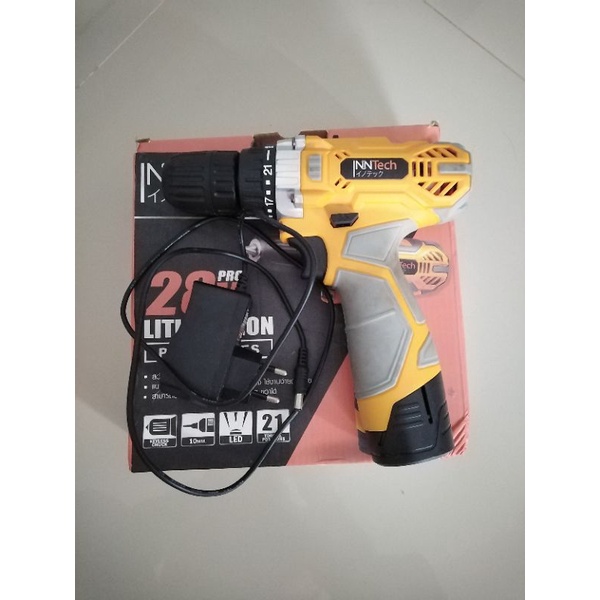 สว่านไร้สาย2ระบบIntech(มือสอง)​