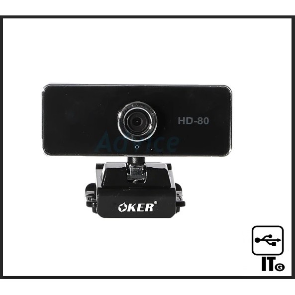 WEBCAM OKER HD-80  กล้องเว็บแคม ประกัน 1Y