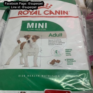 Royal Canin Mini Adult 8 Kg รอยัล คานิน อาหารเม็ด สำหรับสุนัขโต พันธุ์เล็ก อายุ 10 เดือน – 8 ปี ขนาด 8 กิโลกรัม