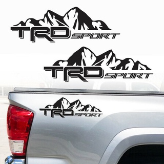 สติกเกอร์ไวนิล ลายกราฟฟิค TRD SPORT MOUNTAINS สําหรับติดตกแต่งเตียงนอนรถยนต์ Toyota Tacoma Tundra 2016-2022 x2