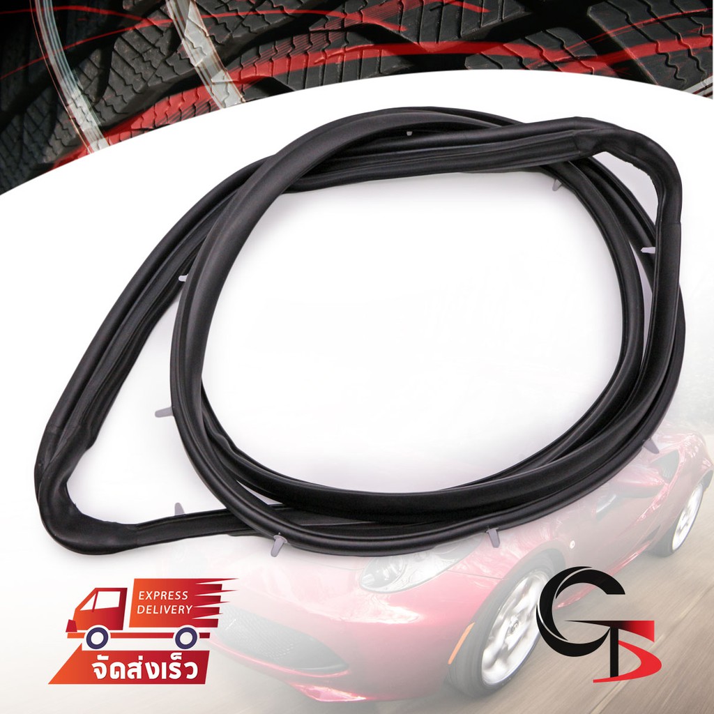 ยางกันกระแทกขอบประตู ยางขอบประตูหลัง ข้างซ้าย สีดำ สำหรับ Nissan Frontier D22 ปี 1999-2005