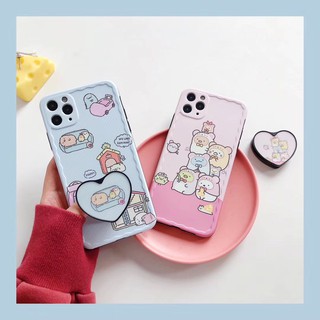 11 promax iPhone case เคสนิ่ม เนื้อซิลิโคน for iPhone X XS MAX XR  7+ 8PLUS full cover ไอริงsumikkoฟ้า TPU-R1405 ไอริงsu