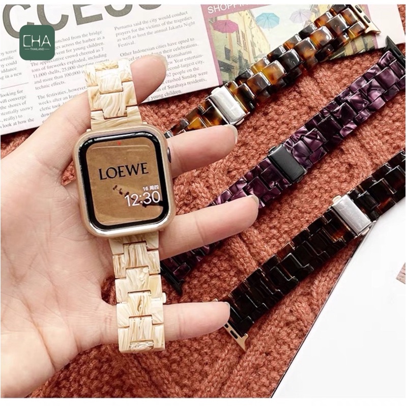 สายหินอ่อน ใช้ได้กับ ซีรีส์ watch 7 6 SE 5 4 3 2 1   สาย ขนาด 38/40/41/42/44/45มม สาย watch สายนาฬิกา smart watch