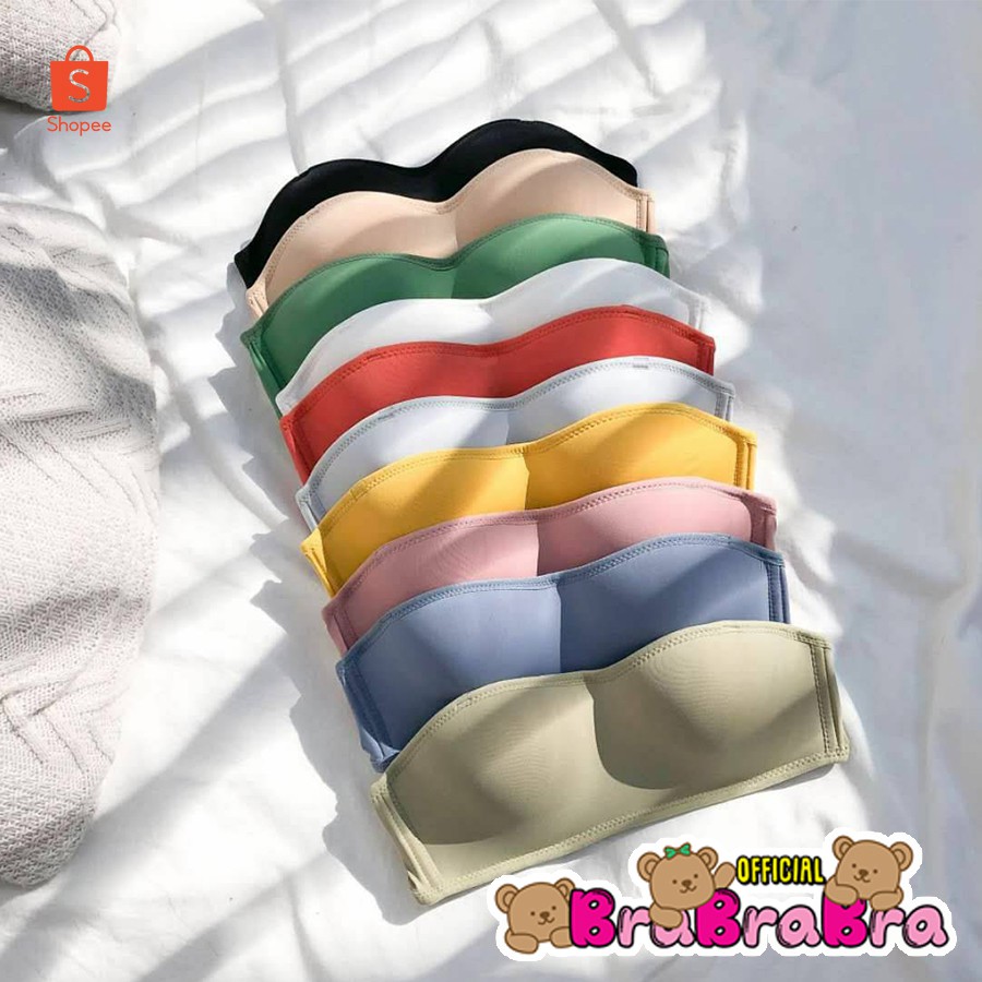 [ส่งจากไทย] 𝑩𝒓𝒂𝑩𝒓𝒂𝑩𝒓𝒂  #bra-116 บราเกาะอก สายถอดได้ มีแทบล็อค