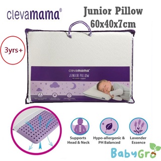 Clevamama ClevaFoam Junior หมอนเมมโมรี่โฟม พร้อมปลอกหมอน สีขาว (ถุง PVC)