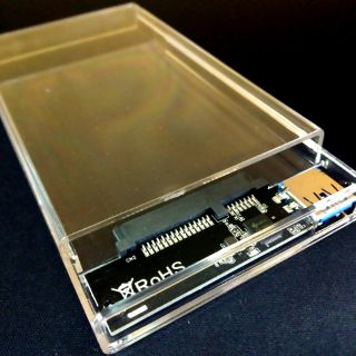 ♨️มาใหม่♨️2.5-Inch SATA 3.0 To USB 3.0 Hard Drive Disk Box HDD External Enclosure SATAHDD / SSD กล่องแบบใส(Port USB 3.0)
