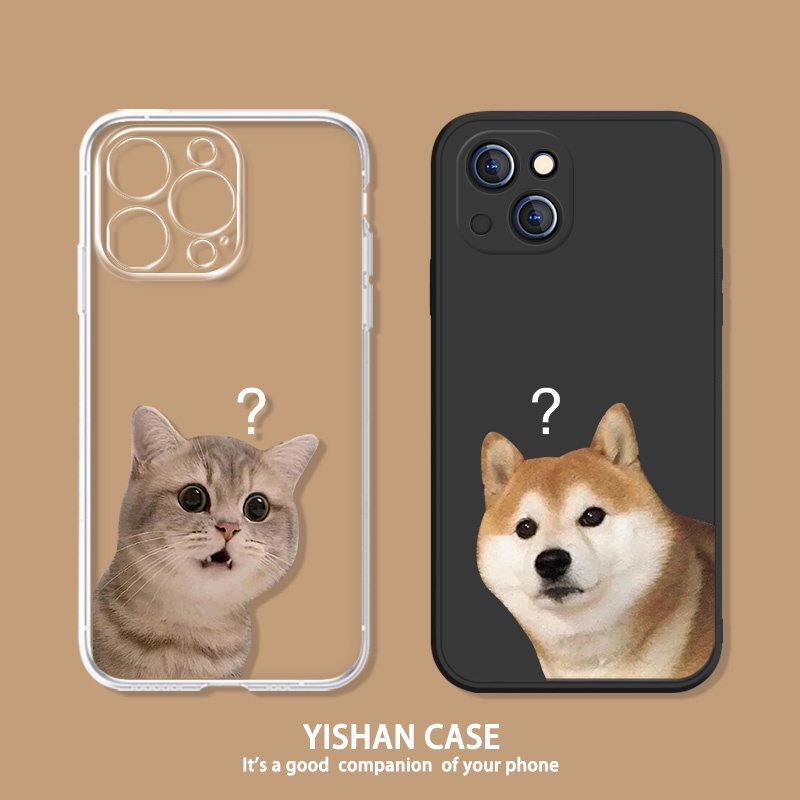 เคสโทรศัพท์มือถือ กันกระแทก ลายสุนัข แมว สําหรับ Iphone 13 Pro 11 Pro Max Xr 6s 7 8 Plus 12 Mini 14 Pro Xs Max