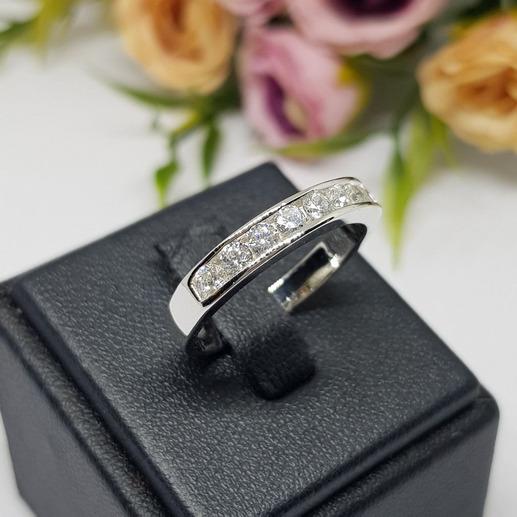 Memorine Jewelry แหวนเงินแท้ 925 ฝังเพชรสวิส(CZ) : ONLR384 ราคา ถูกที่สุด ดีลบีเคเค แกลเลอรีภาพที่ 3