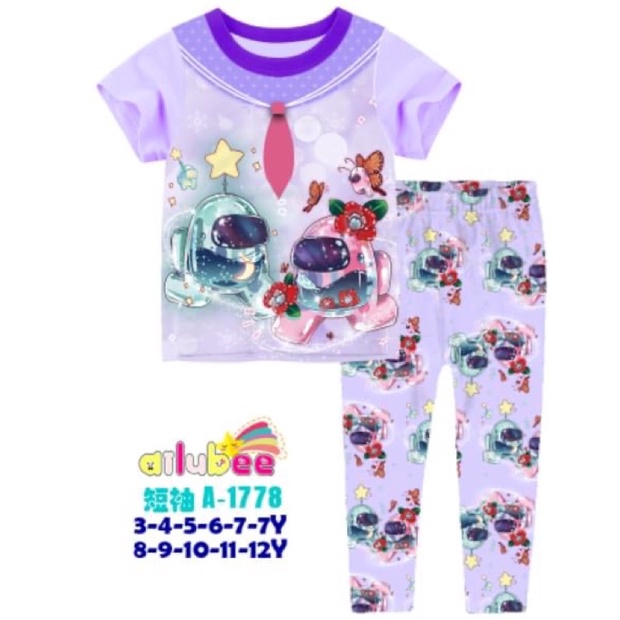 Ailubee A1778SL ชุดนอนสาวในหมู่ (3/5/6/7/9/11/12y)
