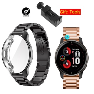 สาย Garmin Venu 2 Plus สายรัด สายโลหะ สายรัดข้อมือกีฬา Garmin Venu2 Plus สายรัด สายสำรอง เคส Garmin Venu 2 Plus เคส เคสป้องกันรอบด้าน 360° เคสแบบเต็มจอ เคส