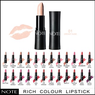 NOTE COSMETICS ULTRA RICH COLOR LIPSTICK 01 CREAMY NUDE