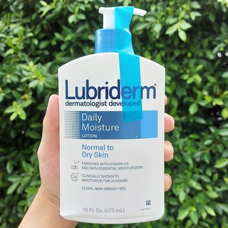 ลูบริเดิร์ม โลชั่น สำหรับผิวธรรมดา-ผิวแห้ง Daily Moisture Lotion Normal to Dry Skin 473 ml (Lubriderm®)