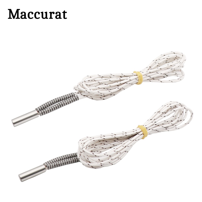 Maccurat ความร้อนหลอด 6*20 มม.12V 24V 50W เซรามิคตลับหมึกเครื่องทําความร้อน 1M 2M Reprap & Mendel สํ
