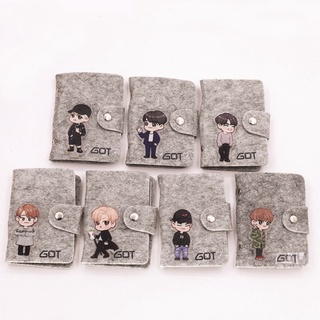 กระเป๋าใส่บัตร ลายการ์ตูน Kpop GOT7 น่ารัก