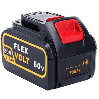 แบตเตอรี่ Flex volt 20-60V 9ah ใช้กับ อุปกรณ์Flexvolt ของdewalt ได้