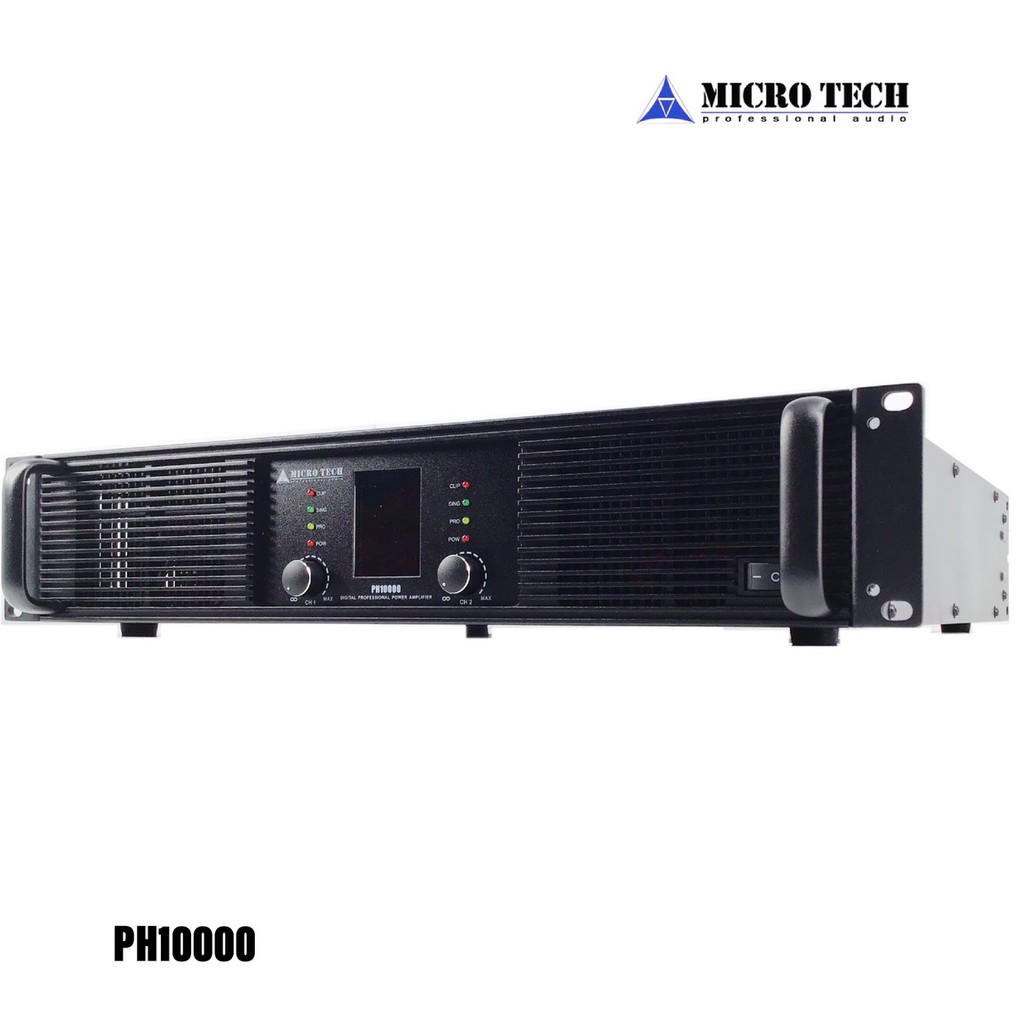 MICRO TECH PH-10000 เพาเวอร์แอมป์ 2CH กำลังขับ 1000x2 W สินค้าใหม่แกะกล่อง 100% รับประกันสินค้า 1 ปี