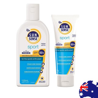 ครีมกันแดด Sunsense moisturising Vitamin B3 SPF 50+ Sport 125ml/75g นำเข้าจากประเทศออสเตรเลีย