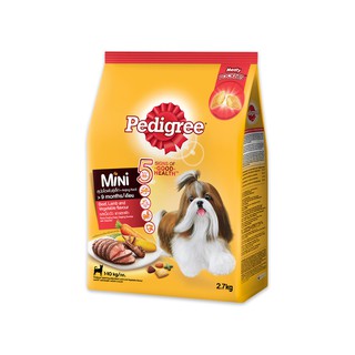 Pedigree Small Breed 2.7 kg เพดดิกรี สุนัขพันธุ์เล็ก รสเนื้อวัว เนื้อแกะและผัก 2.7 กก