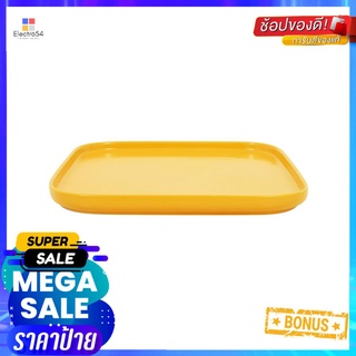 จานเหลี่ยม PORCELAIN 8 นิ้ว KECH SOLID YELLOWPORCELAIN SQUARE-SHAPED PLATE KECH 8IN SOLID YELLOW