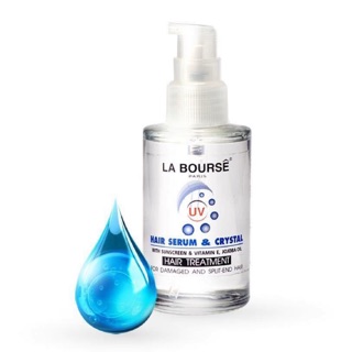 La Bourse Hair Serum &amp; Crystal  ลาบูสส์ แฮร์ เซรั่ม &amp; คริสตัล เซรั่มฟื้นฟูผมแห้งเสีย แตกปลาย ฟื้นฟูผมเสียเร่งด่วน