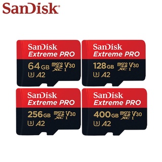 ของแท้ การ์ด Micro SD SanDisk Extreme Pro 64GB 128GB 256GB 400GB 512GB A2 U3 V30 SDXC