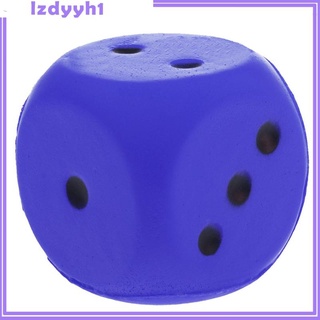 6cm Soft Sponge Dice Foam Dice Playing Spot Dice for Educational Toy Green