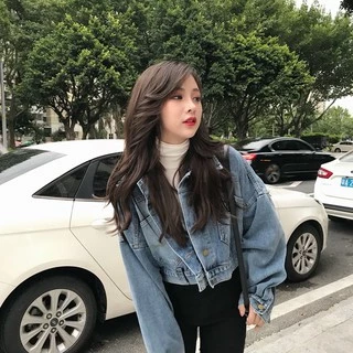 เสื้อแจ็คเก็ตยีนผู้หญิง สไตล์เกาหลี