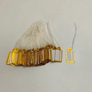 Paper tag ป้ายราคาจิวเวลรี่ กระดาษป้ายราคา บรรจุขาย 100 ชิ้น/ห่อ มี 2 ขนาด และหลายสีให้เลือก