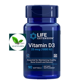 Life Extension  Vitamin D3  25 mcg (1000 IU) / 90 Softgels