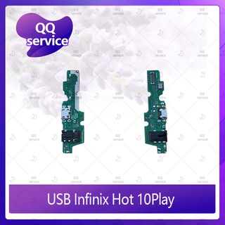 USB Infinix Hot 10 Play อะไหล่สายแพรตูดชาร์จ แพรก้นชาร์จ Charging Connector Port Flex Cable（ได้1ชิ้นค่ะ) QQ service