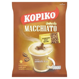 🔥The Best!! โกปิโก้ มัคคิอาโต กาแฟปรุงสำเร็จชนิดผง 25กรัม x 20 ซอง Kopiko Macchiato Instant Coffee Powder 25g x 20 Sache