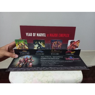 สมุด พร้อมบัตรสะสม มาร์เวล ของเมเจอร์ ครบชุด / การ์ดสะสม สตูดิโอส์ STUDIOS YEAR OF MARVEL