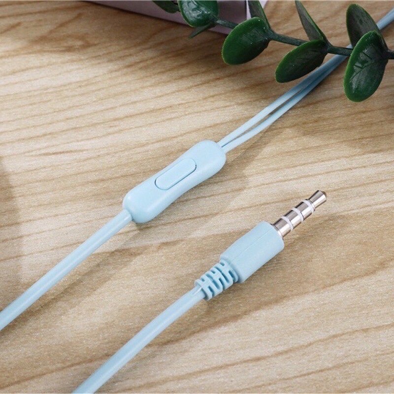 หูฟัง พร้อมไมค์โครโฟน U19 Macaron Candy Series Stereo High Bass Handfree 3.5 มม. ชุดหูฟังแบบมีสาย