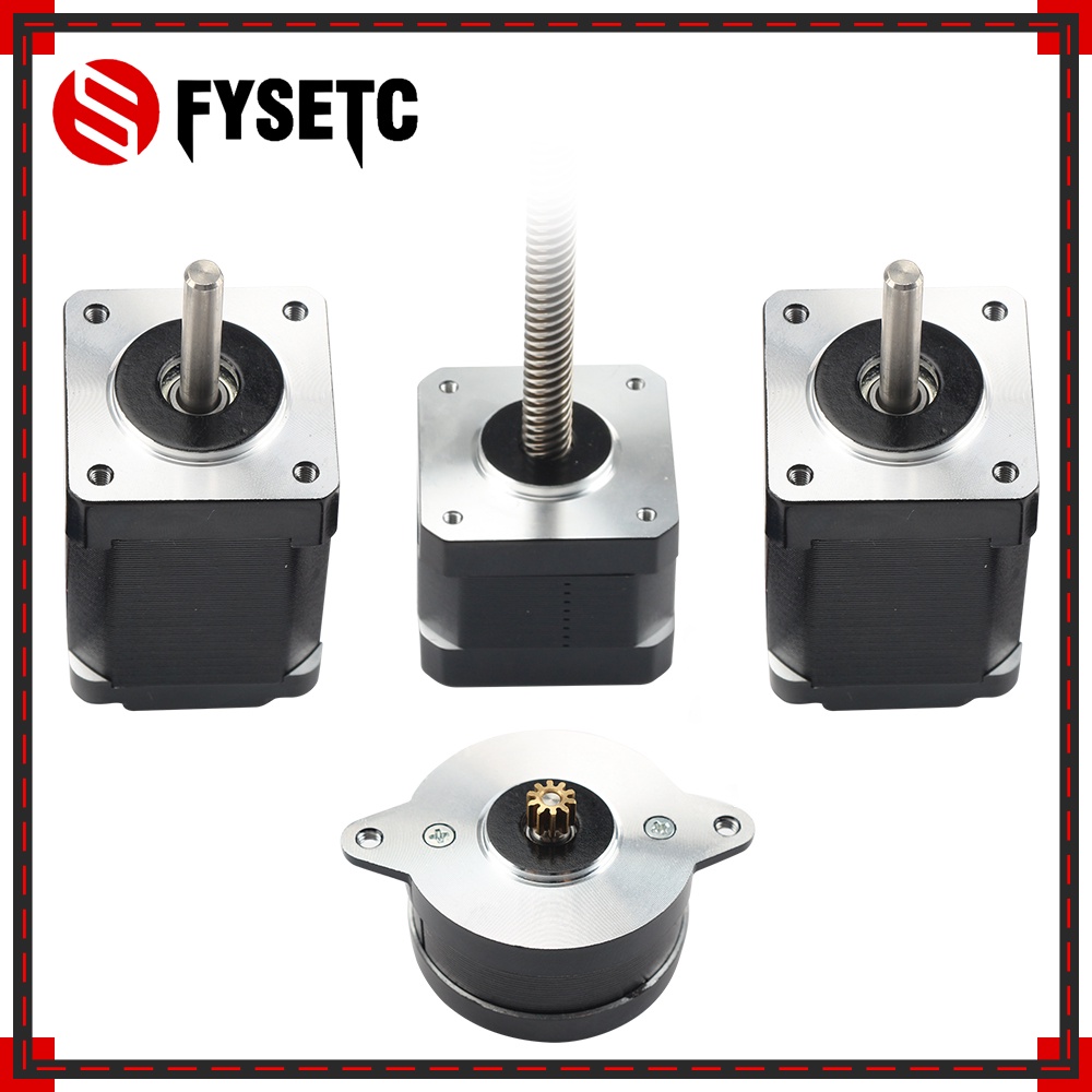 FYSETC 4PCS Voron V0 V0.1 3D Printer Stepper Motor Kit Lead Screw Motor Nema14 Stepper Motors Kit Fo