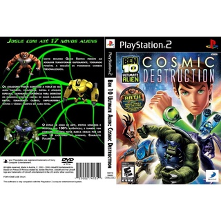 แผ่นเกมส์ PS2 Ben 10 Ultimate Alien Cosmic Destruction   คุณภาพ ส่งไว (DVD)