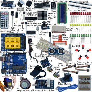 Uequilib Starter Uno R 3 บอร์ด Diy Arduino LCD 1602 สําหรับผู้เริ่มต้น