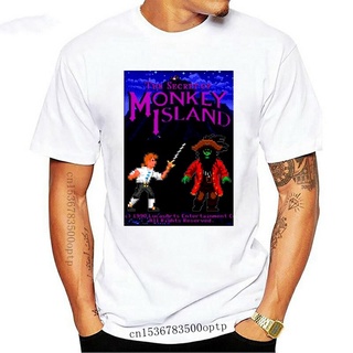 tshirtเสื้อยืดคอกลมฤดูร้อนเสื้อยืดผ้าฝ้าย พิมพ์ลาย MONKEY ISLAND VIDEOGAME ARCADE 1990 per e Bambino JPidlj35AKdddo97 แฟ