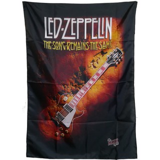 ธงวง Led Zeppelin Flag ป้ายผ้า วงดนตรี วงร็อค ตกแต่ง Heavy Metal Rock Banner Poster Cloth Hanger