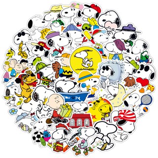 ⚡พร้อมส่ง⚡50ชิ้น snoopy สนูปปี้ สติ๊กเกอร์ sticker