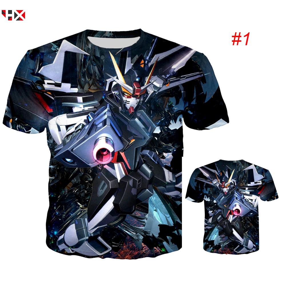 เสื้อยืดลายกราฟฟิก HX Anime สำหรับผู้ชาย