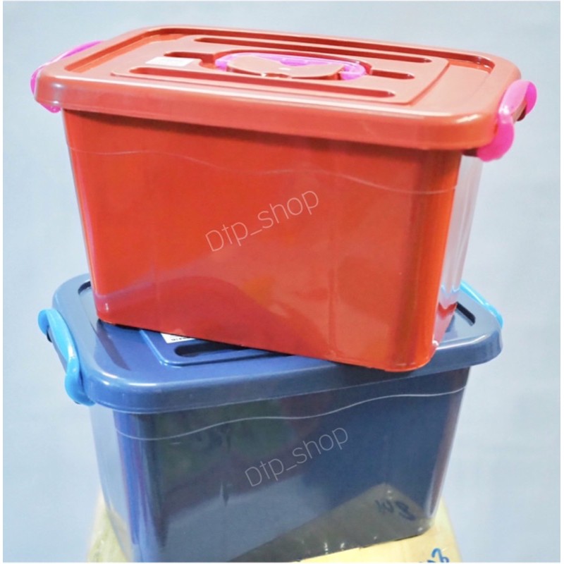 กล่องล็อคพลาสติก 5 ลิตร เกรดA ขนาด 20×30×17 cm