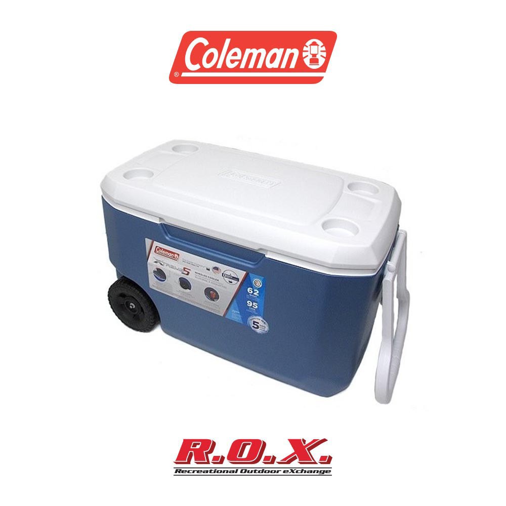 COLEMAN COOLER 62 QT WHLD XTREME BLUE กระติกน้ำอเนกประสงค์ กระติกน้ำแคมป์ปิ้ง