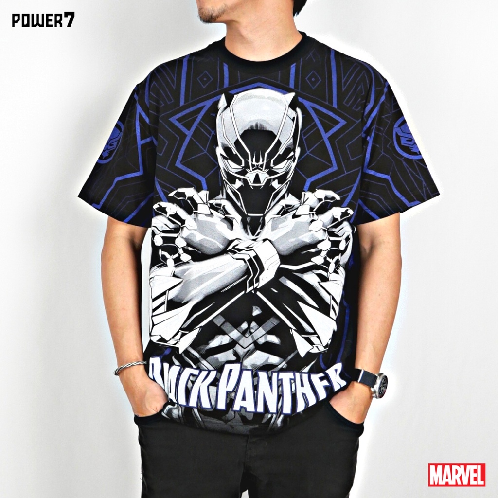 ย้อนยุค เสื้อยืดการ์ตูน ลาย Black Panther ลิขสิทธ์แท้  COMICS  T-SHIRTS OVP (2101-515)S-5XL