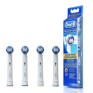 Oral B Precision Clean Electric Toothbrush Replacement Head 4 Pieces Oral B หัวแปรงสีฟันไฟฟ้า รุ่น แพคบรรจุ 4 หัวแปรง